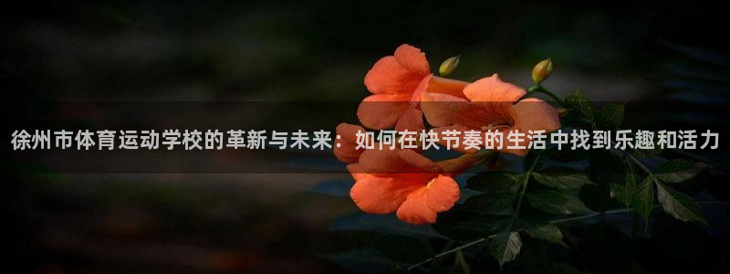 尊龙官方正版app娱乐首页官网下载：徐州市体育运动学校的革新