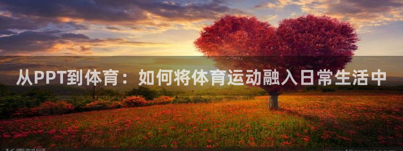 尊龙官方集团官网：从PPT到体育：如何将体育运动融入日常生活
